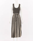 Zimmermann 'Illustration' Metallic Knit Dress Size 2