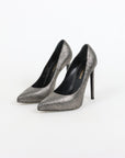 Saint Laurent Metallic Snake Print Pumps Size 38