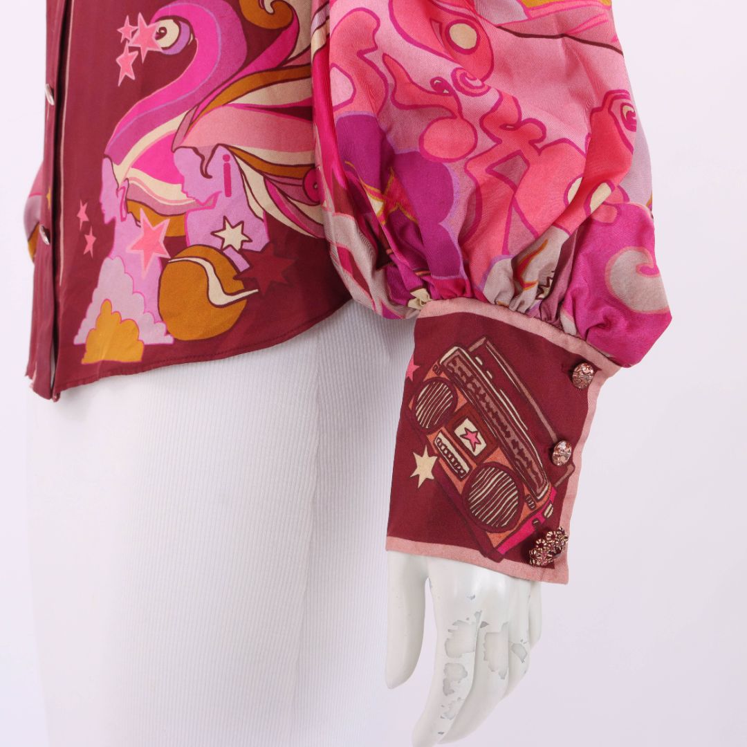 Zimmermann &#39;Concert&#39; Blouson Sleeve Shirt Size 1