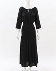 Marle Cotton Shirred Waist Maxi Dress Size 10