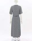 Sylvester Stripe Jersey Midi Dress Size Small