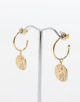 By Charlotte Hoop Earrings with removable pendant