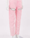 Area Crystal Cut Out Jeans Size 25