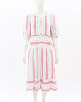 Catherine Murphy Striped Linen Dress Size 10