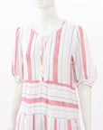 Catherine Murphy Striped Linen Dress Size 10