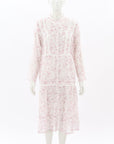 Sir The Label Lace Trim Print Midi Dress Size 1