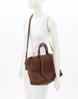 Marsell 4 In Orizzontale suede bag