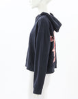 Flannel Hooded Jumper with Embroidery Size S