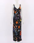 Silk Laundry 'Lost Flowers' Deco Ruched Silk Dress Size Medium
