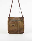 Jamin Puech Suede and Leather Messenger Bag