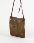 Jamin Puech Suede and Leather Messenger Bag