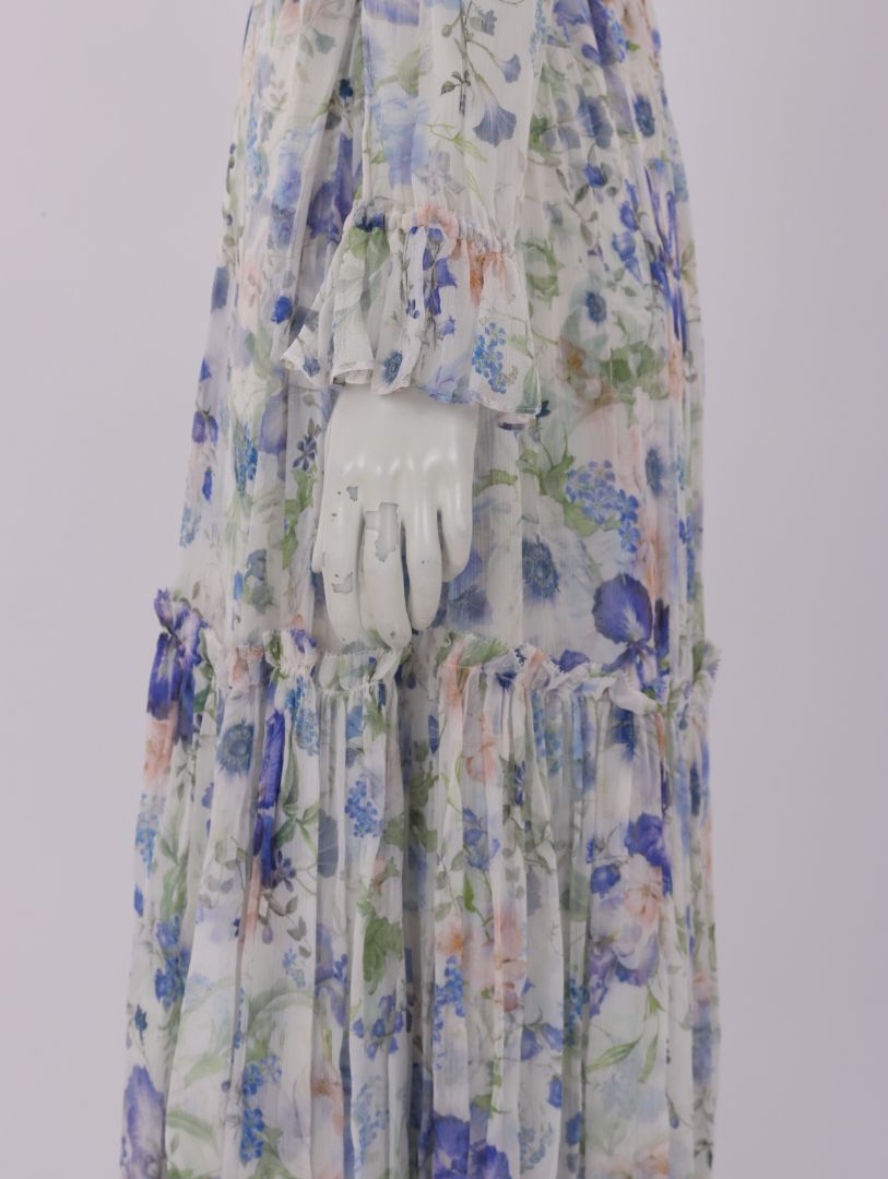 Zimmermann Natura Tubular Garden Print Midi Dress Size 3