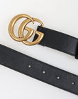 Gucci Leather GG Marmont Belt Size 95