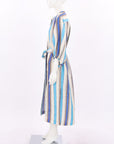 Oroton Lake Stripe Long Dress Size 14