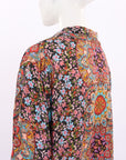 Johnny Was Silk Print Maxi Dress Size Large