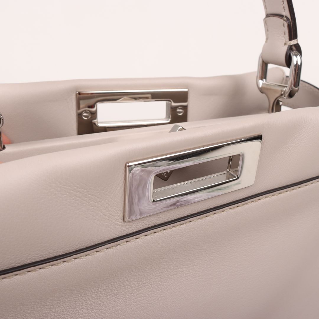 Fendi Leather Peekaboo Two Way Bag