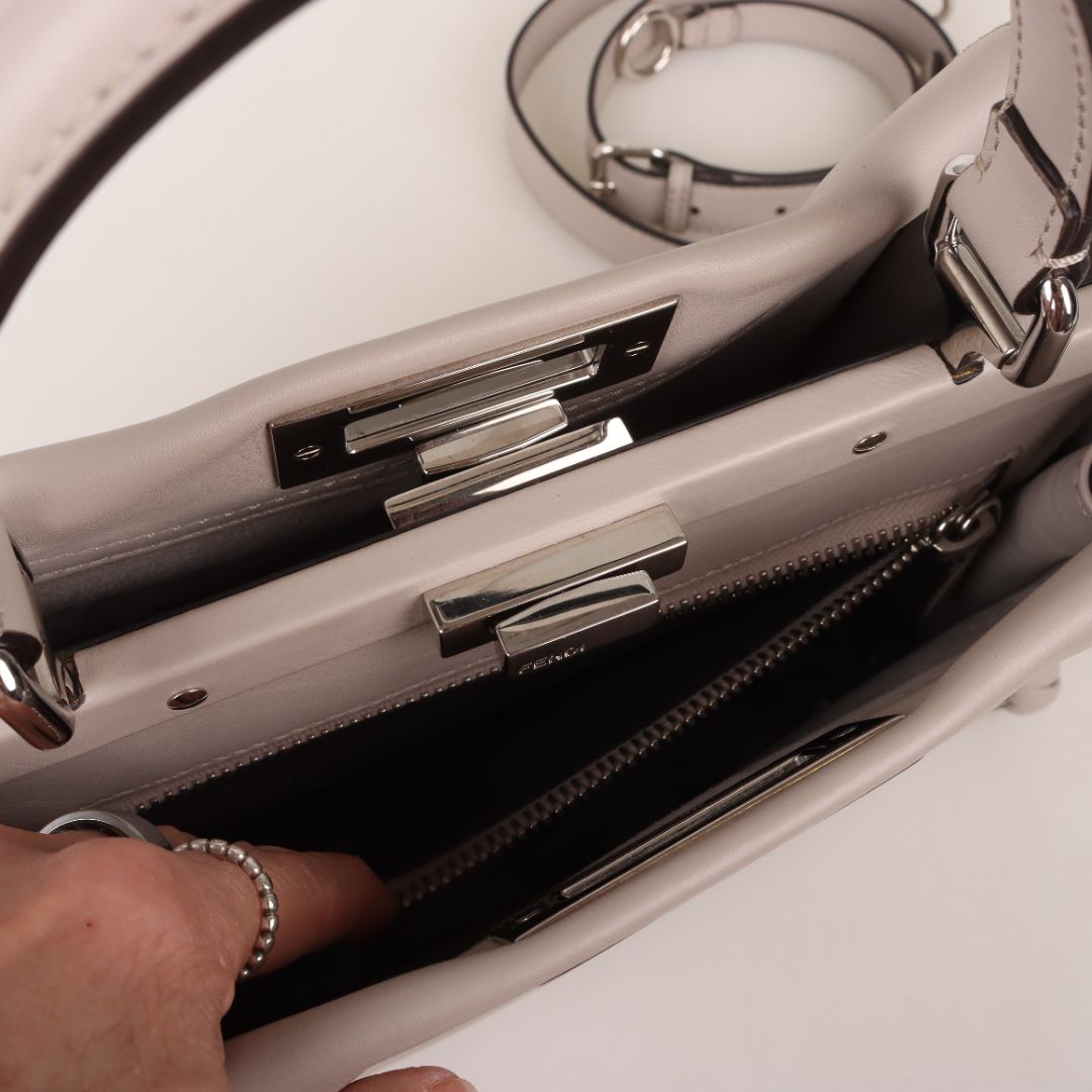 Fendi Leather Peekaboo Two Way Bag
