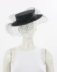 Reny Kestel Straw Boater with Net & Quill