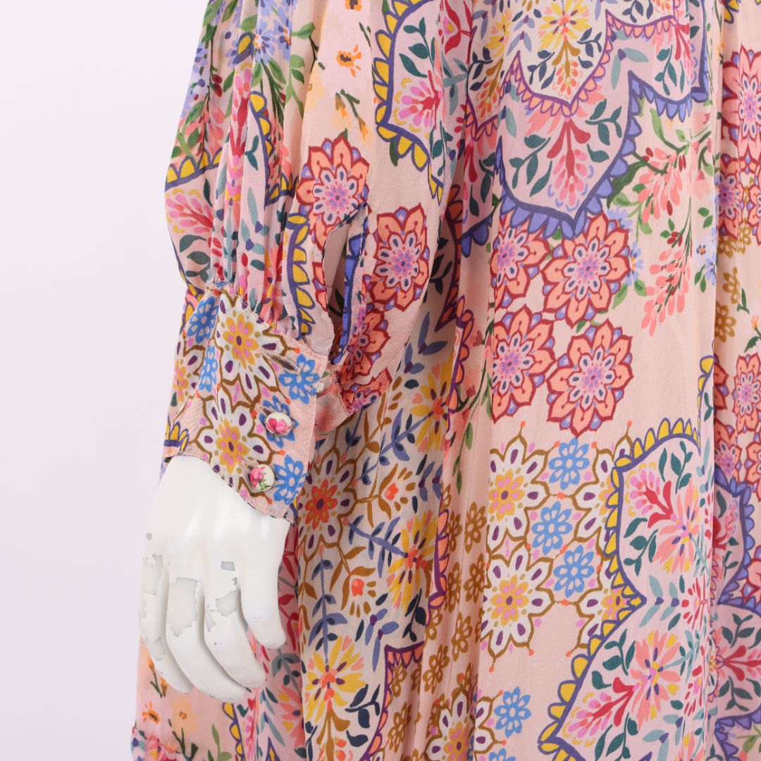 Johnny Was Spring Imana Paisley Dress Size Medium