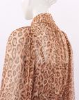 Zimmermann Leopard Print Silk Midi Dress Size 2
