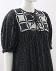 Sea New York Quilted Puff Sleeve Midi Dress Size M