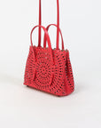 Alaia Le Mina 20 Vienne Wave Leather Tote Bag