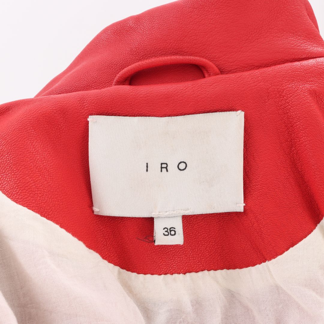 Iro &#39;Luiga&#39; Leather Biker Jacket Size FR 36 | AU 8