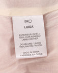 Iro 'Luiga' Leather Biker Jacket Size FR 36 | AU 8