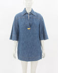 Zimmermann Illustration Denim Mini Dress Size 0P