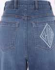 Chloe Embroidered High Waist Jeans Size FR 42 | AU 14