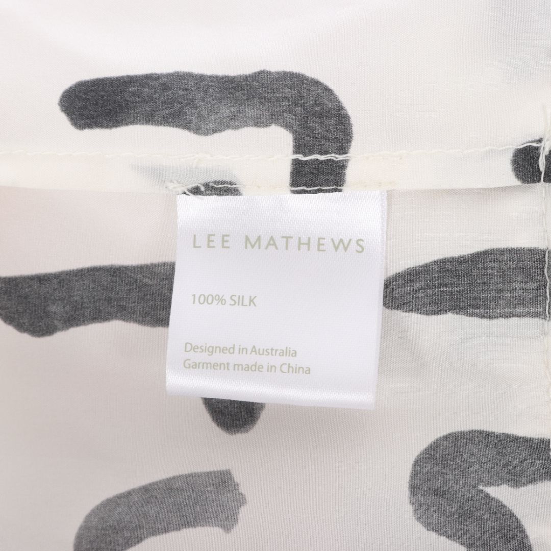 Lee Mathews Silk Print Midi Skirt Size 0