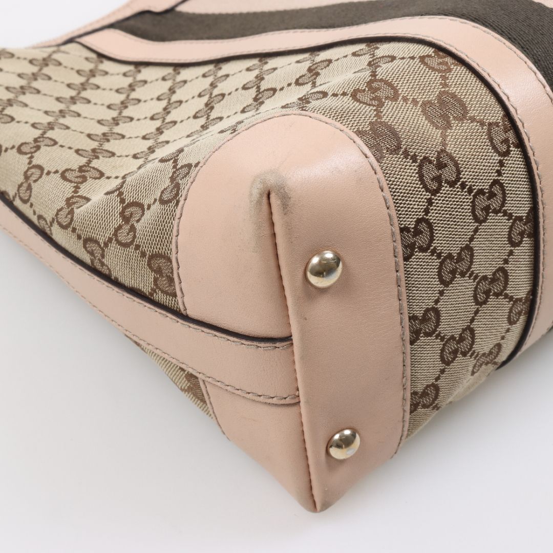 Gucci Monogram Vintage Web Hobo Bag