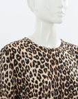 Equipment Silk Leopard Print Shift Dress Size M