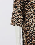 Equipment Silk Leopard Print Shift Dress Size M