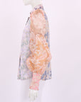 Zimmermann 'Kaleidoscope' Spliced Blouse Size 2