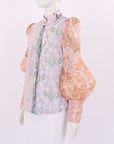 Zimmermann 'Kaleidoscope' Spliced Blouse Size 2