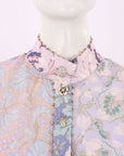 Zimmermann 'Kaleidoscope' Spliced Blouse Size 2