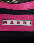 Marni Pebbled Leather Harp Shoulder Bag