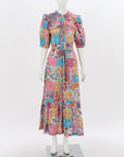 Lola Australia 'Kara' Patchwork Maxi Dress Size XS