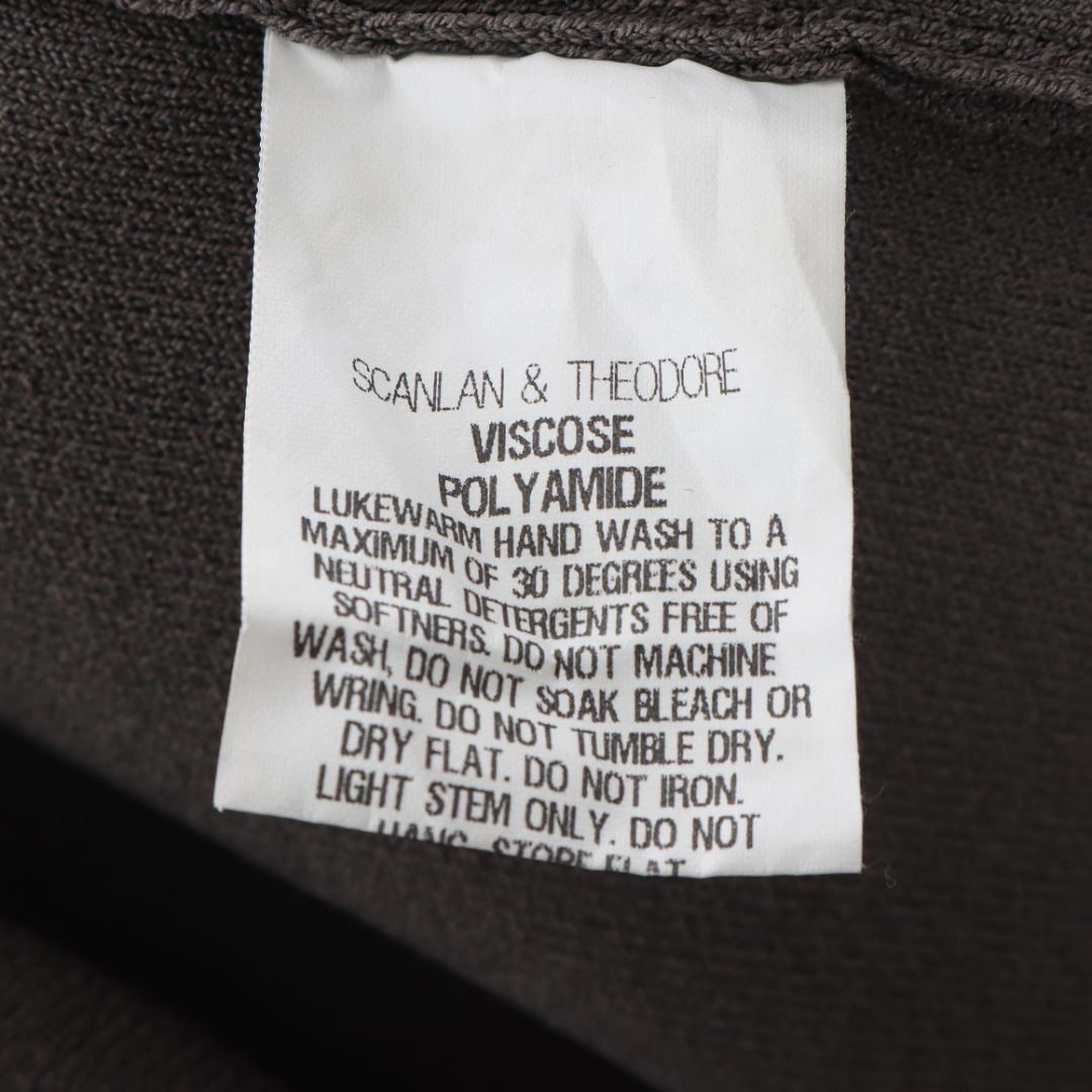 Scanlan Theodore Crepe Knit Wrap Jacket Size M