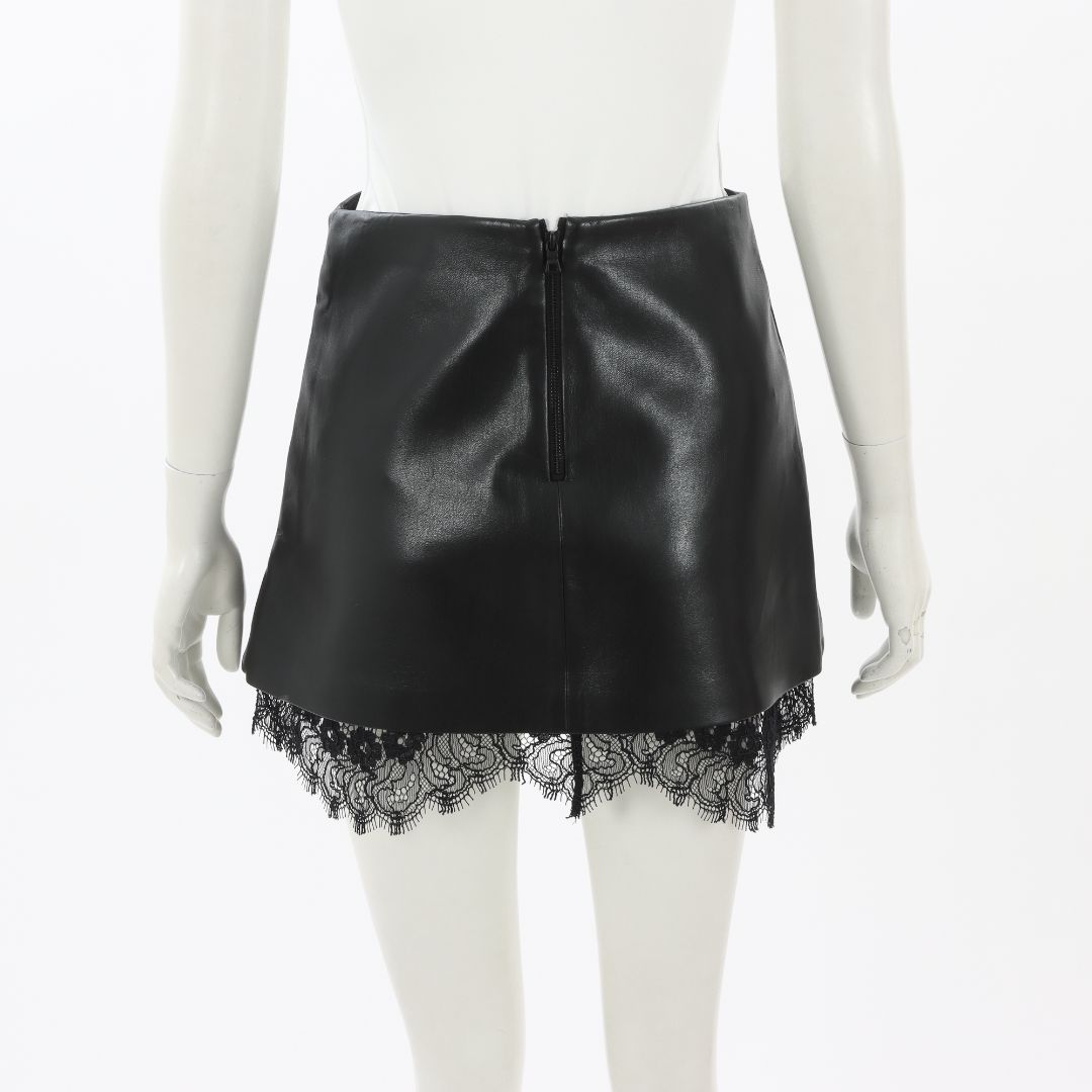 Alice &amp; Olivia Faux Leather Mini Skirt Size US 4 | AU 8