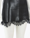 Alice & Olivia Faux Leather Mini Skirt Size US 4 | AU 8