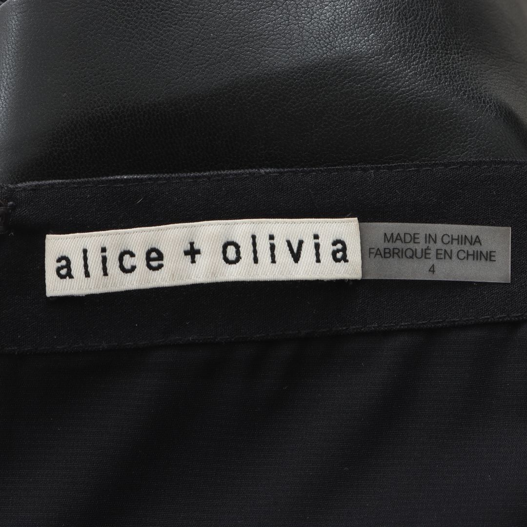 Alice &amp; Olivia Faux Leather Mini Skirt Size US 4 | AU 8
