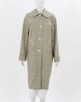 Baum Und Pferdgarten 'Darri' Twill Panelled Checked Coat Size M