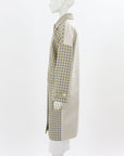 Baum Und Pferdgarten 'Darri' Twill Panelled Checked Coat Size M