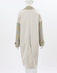 Baum Und Pferdgarten 'Darri' Twill Panelled Checked Coat Size M