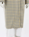 Baum Und Pferdgarten 'Darri' Twill Panelled Checked Coat Size M