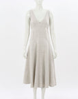 Scanlan Theodore Heavy Linen Midi Dress Size 10