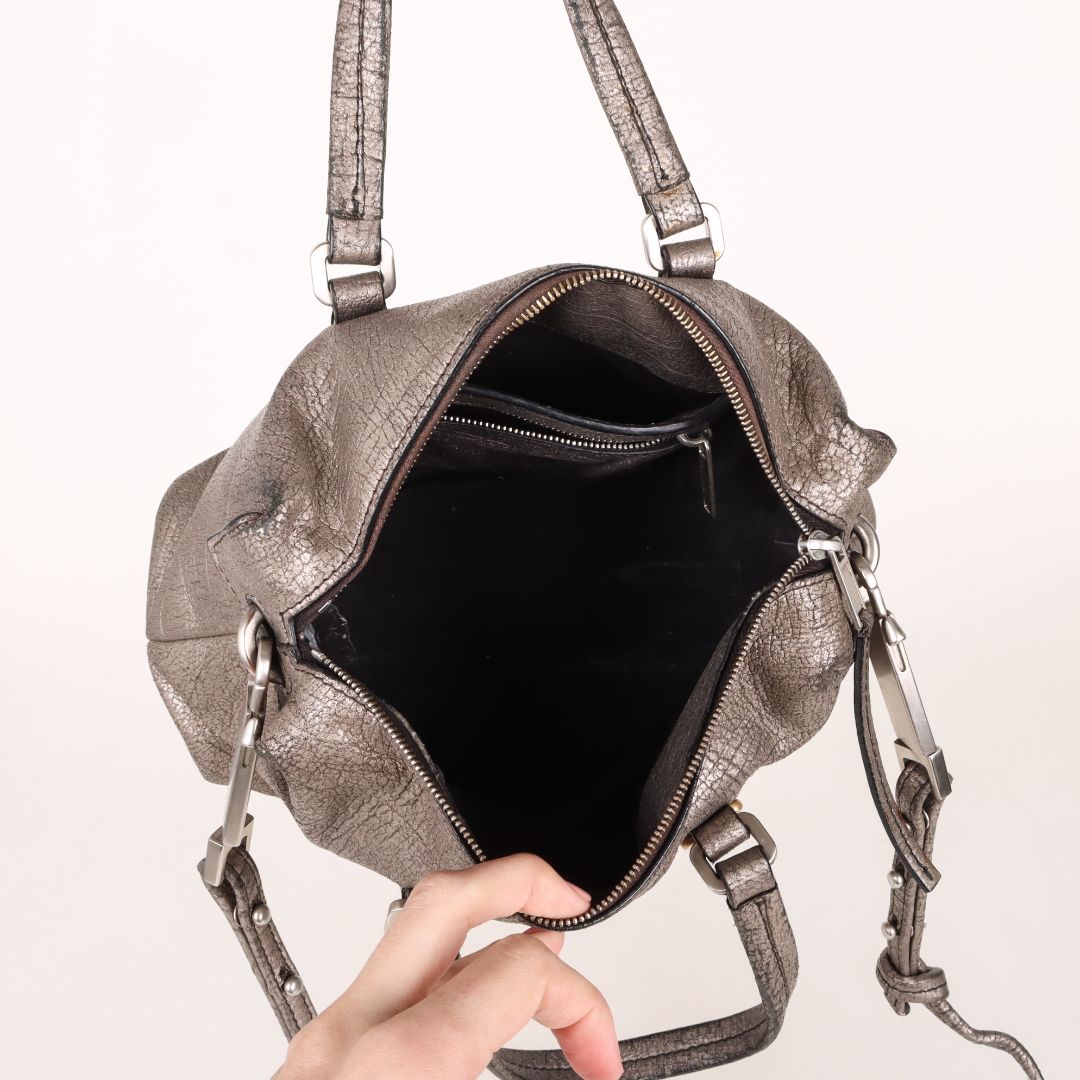 Rick Owens Leather Top Handle Crossbody