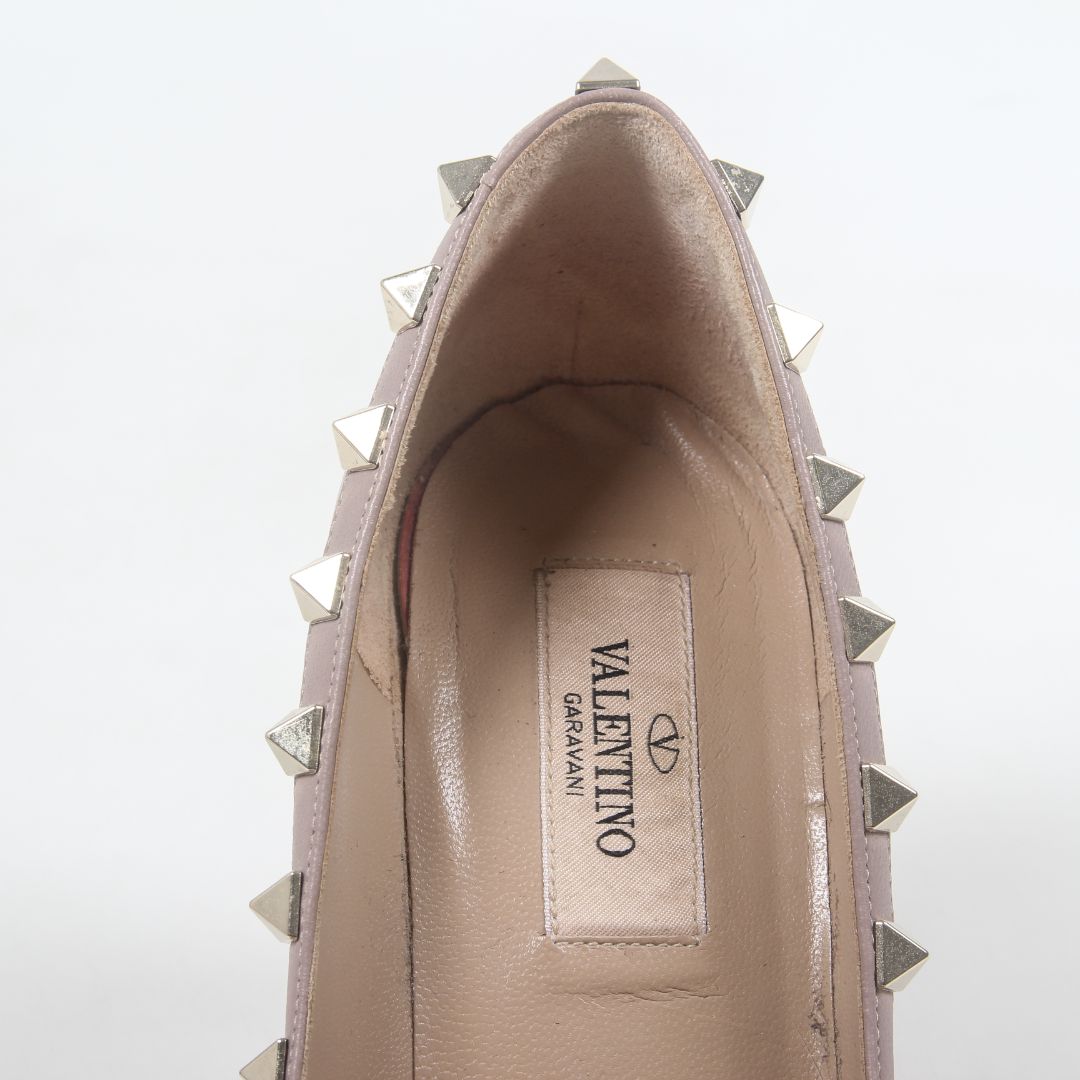 Valentino Leather Rockstud Pumps Size 37